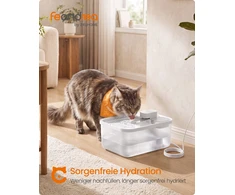Songmics Kačių fontanas su 12 filtrų, baltas, 4,5 l