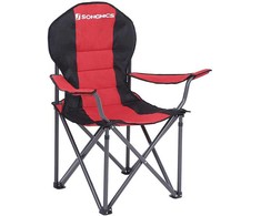 Songmics Kempingo kėdė, 92x57x104 cm, juoda