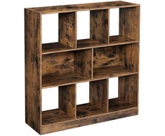 Songmics Knygų lentyna 100x97.5x30 cm Ruda saugojimo