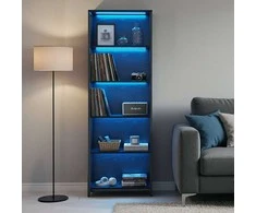 Songmics Aukšta lentyna su LED apšvietimu 178 cm