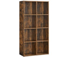 Songmics Knygų spinta 65.8x30x130 cm Ruda medžio drožlių plokštė