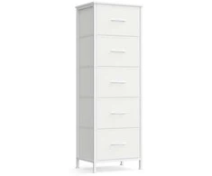 Songmics Komoda su 5 audinio stalčiais 30x39,6x116,7 cm