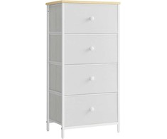 Songmics Komoda 45x30x92.3 cm Balta Audinio Saugykla
