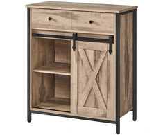 Songmics Šoninė spintelė su stumdomomis durimis 70x30x80 cm