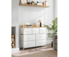 Songmics Komoda, 98x28.5x85 cm, balta