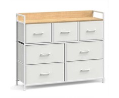 Songmics Komoda, 98x28.5x85 cm, balta
