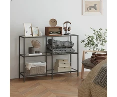 Songmics Konsolinis staliukas, juodas, 100x30x73 cm