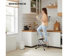 Songmics Kopėčios 55x50x4.5 cm Pilka Plienas