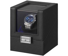 SONGMICS laikrodžių suktuvas su LED apšvietimu ir spyna automatiniams laikrodžiams