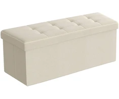 SONGMICS suoliukas su saugojimo vieta, 38 x 110 x 38 cm, sėdimoji dėžė