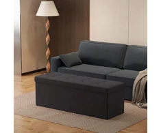 Songmics Pufas su daiktadėže, 38 x 110 x 38 cm, 131 l