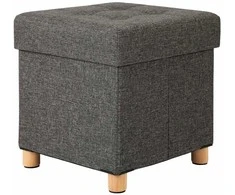 Songmics Laikymo pufas, 38x38x40 cm, pilka