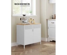 Songmics Laikymo spintelė 80x40x76 cm Balta Plienas