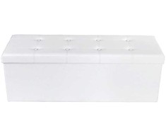 Songmics Laikymo suolelis, 110x38x38 cm, balta