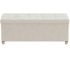 Songmics Pufas 38 x 110 x 40 cm balta