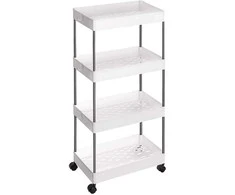 Songmics Laikymo vežimėlis, 40.3x22.2x86 cm, balta