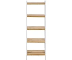 Songmics Bambukinė lentyna su 5 lentynomis 45 x 31,5 x 142 cm