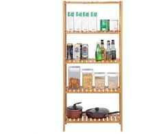 Songmics Lentyna 60x26x130 cm Natūralaus bambuko