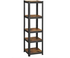 Songmics Lentynų blokas, 150x37x37 cm, Ruda, Juoda