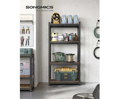 Songmics Lentynų blokas, 40x80x160 cm, ruda ir juoda