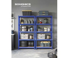 Songmics Lentynų blokas, 40x90x180 cm, mėlyna
