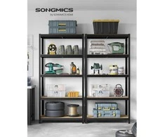 Songmics Lentynų blokas, 50x100x200 cm, Juoda