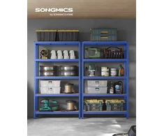 Songmics Lentynų blokas, 60x120x200 cm, mėlyna