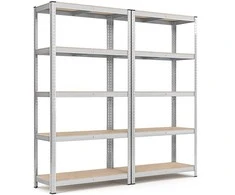 Songmics Lentynų sistema 180x90x40 cm Sidabrinė plieninė saugykla