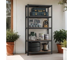 Songmics Lentynų sistema 200x120x60 cm Mėlynas metalas