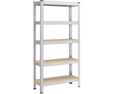 Songmics Lentynų sistema 30x75x150 cm Sidabrinė plieninė saugykla