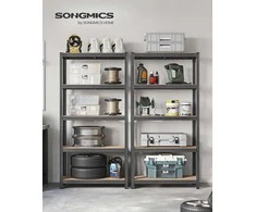 Songmics Lentynų sistema 40x90x180 cm Pilka Plienas