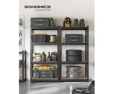 Songmics Lentynų sistema 80x40x160 cm Juodas plienas