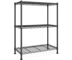 SONGMICS metalinis sandėliavimo stelažas su 3 reguliuojamomis lentynomis, 30 x 60 x 77 cm, LGR163BH01