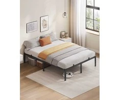 Lova Songmics Lovos rėmas 190x140x35,6 cm Juodas plienas