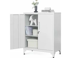 Songmics Metalinė sandėliavimo spinta, 80x40x90 cm, pilka