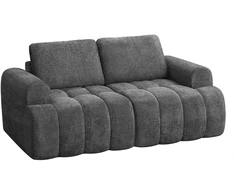 Songmics Modulinė sofa be karkaso iš šenilo audinio, 176 x 92 x 85 cm, tamsiai pilka