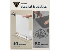 Songmics Naktinis staliukas 30x25x59,4 cm Baltas MDF