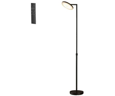 Songmics Naktinis staliukas su elektros lizdais, LED apšvietimu, 2 stalčiais ir atvira dalimi, 40,1 x 30 x 50,2 cm, rašalo juodas