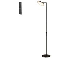 Songmics Naktinis staliukas su elektros lizdais, LED apšvietimu, 2 stalčiais ir atvira lentynėle, 40,1 x 30 x 50,2 cm, rašalo juodos spalvos
