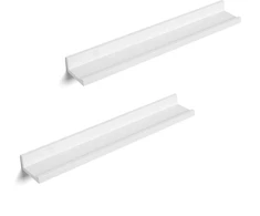 Songmics Pakabinamos lentynos, 60x10x5 cm, balta