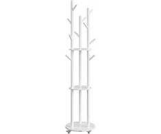 Songmics Paltų kabykla 40x40x175 cm juoda