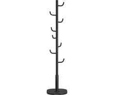 Songmics Paltų kabykla 40x40x175,3 cm Juoda MDF Plienas