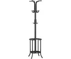 Songmics Paltų stovas 40x40x175 cm juodas metalas