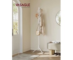 Songmics Paltų stovas 46.3x40.3x174.5 cm Smėlio spalvos mediena
