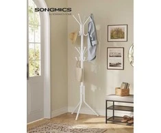 Songmics Paltų stovas 48x43x175 cm Baltas metalas