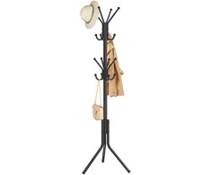 Songmics Paltų stovas 48x43x175 cm juodas metalas