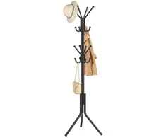 Songmics Paltų stovas 48x43x175 cm Juodas metalas