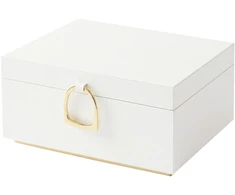 Songmics Papuošalų dėžutė 2 lygiai su rankena 20,5x24x11 cm