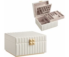 Songmics Papuošalų dėžutė, 24x21,5x13,5 cm