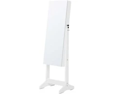 Songmics Papuošalų spintelė, 152x41.2x36.5 cm, balta